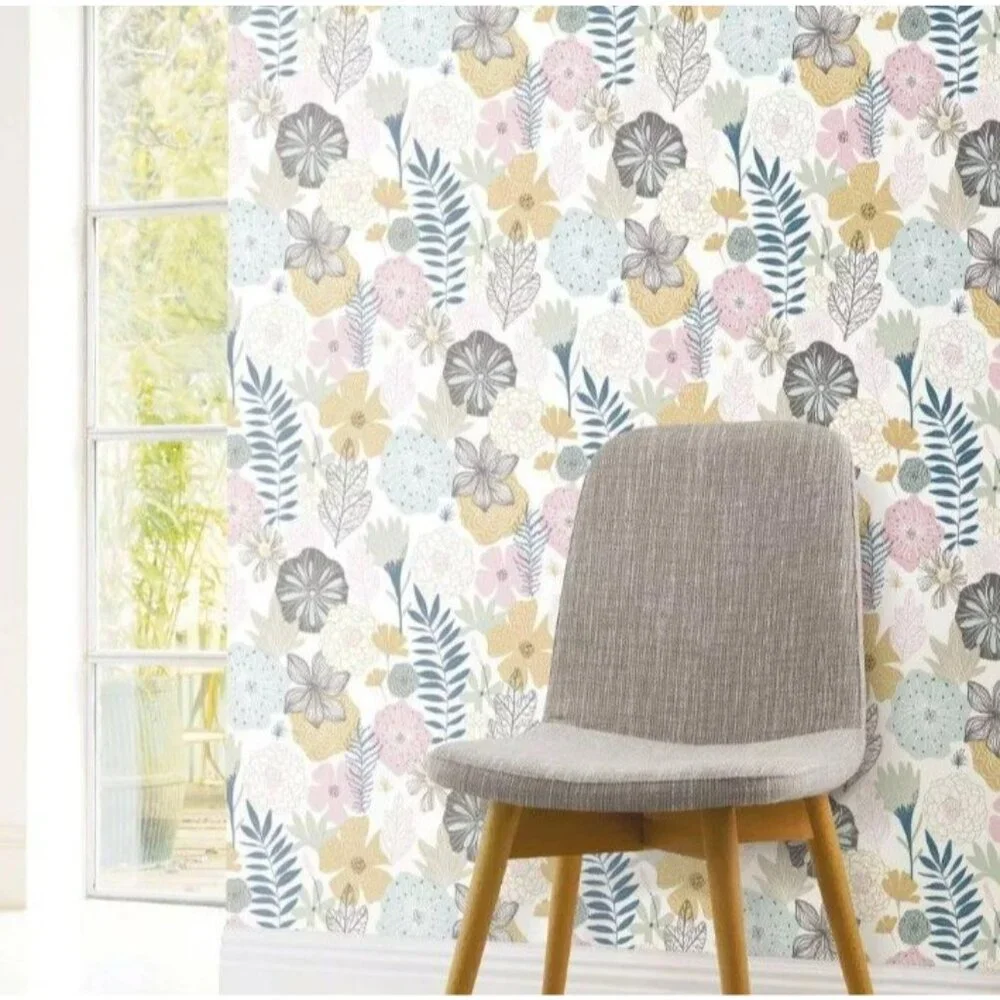 RoomMates Perennial Blooms Peel & Stick Wallpaper